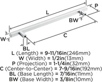 Caliber 7-9/16'' cc Cabinet Pull BP36876