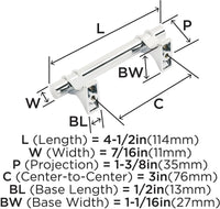 Davenport 3'' cc Cabinet Pull BP36600
