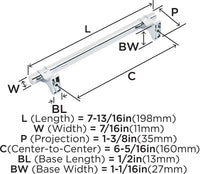 Davenport 6-5/16'' cc Cabinet Pull BP36607