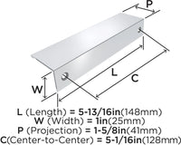 Edge Pull 5-1/16'' cc Cabinet Pull BP36575