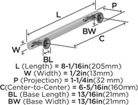 Everett 6-5/16'' cc Cabinet Pull BP37106