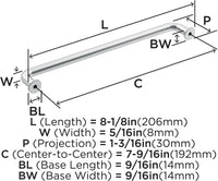 Factor 7-9/16'' cc Cabinet Pull BP36783