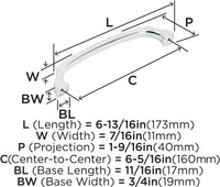 Revitalize 6-5/16'' cc Cabinet Pull BP55347