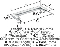 Revolve 3-3/4'' cc Cabinet Pull BP36852