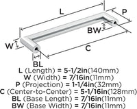 Revolve 5-1/16'' cc Cabinet Pull BP36853
