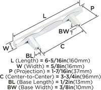 St. Vincent 3-3/4'' cc Cabinet Pull BP36643