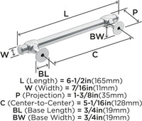 Winsome 5-1/16'' cc Cabinet Pull BP36767