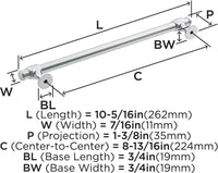 Winsome 8-13/16'' cc Cabinet Pull BP36769