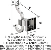 Mulholland Traditional Single Robe Hook BH36020