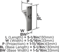 Apex Contemporary Single Prong Wall Hook HBX37014