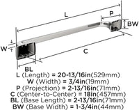 Highland Ridge Transitional 18'' Towel Bar BH36013