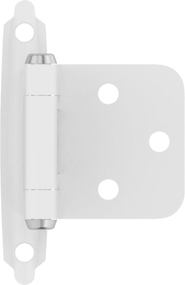 Functional Hardware Variable Overlay Self Closing Face Mount Cabinet Hinge - 1 Pair BPR3429