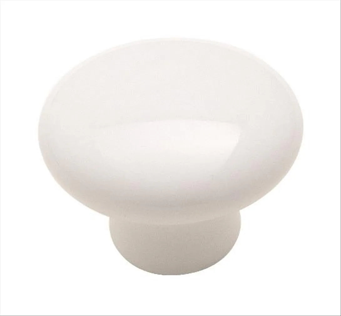 Everyday Heritage 1-1/4'' diam White Cabinet Knob 232WHT