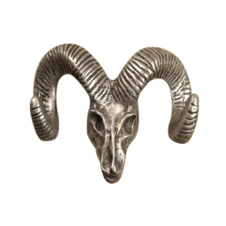 Bighorn Skull Knob 122