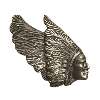 Indian Chief Head-Side Knob 123