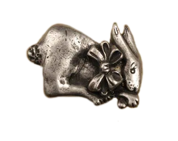 Bunny w/Bow-Rt Knob 484