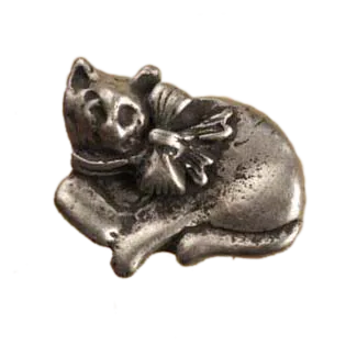 Calico Cat-Sm. Lft Knob 581