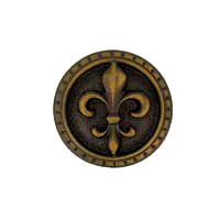 Chambord Fleur de Lis Knob 7230