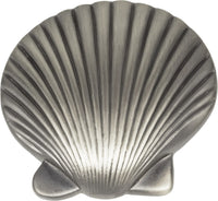 Nautical/Ocean Clamshell Knob 2'' Pewter 143-P