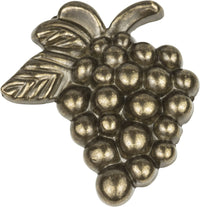 Nature Vineyard Grapes Knob 2'' Burnished Bronze 2173-BB