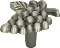 Nature Vineyard Grapes Knob 2'' Pewter 2173-NO