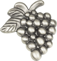 Nature Vineyard Grapes Knob 2'' Pewter 2173-NO