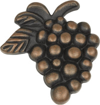 Nature Vineyard Grapes Knob 2'' Rust 2173-R