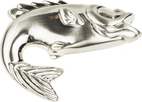 Nautical/Ocean Fish Knob 2 1/4'' Brushed Nickel 2204-BRN