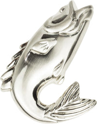 Nautical/Ocean Fish Knob 2 1/4'' Brushed Nickel 2204-BRN