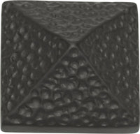 Craftsman Square Knob 1 1/4'' Aged Bronze 2237-O
