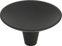 Dap Round Knob 2'' Matte Black 226-BL
