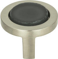 Spa Black Round Knob 1 1/4''