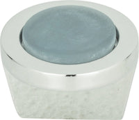 Spa Blue Round Knob 1 1/4'' Polished Chrome 229-BLU-CH