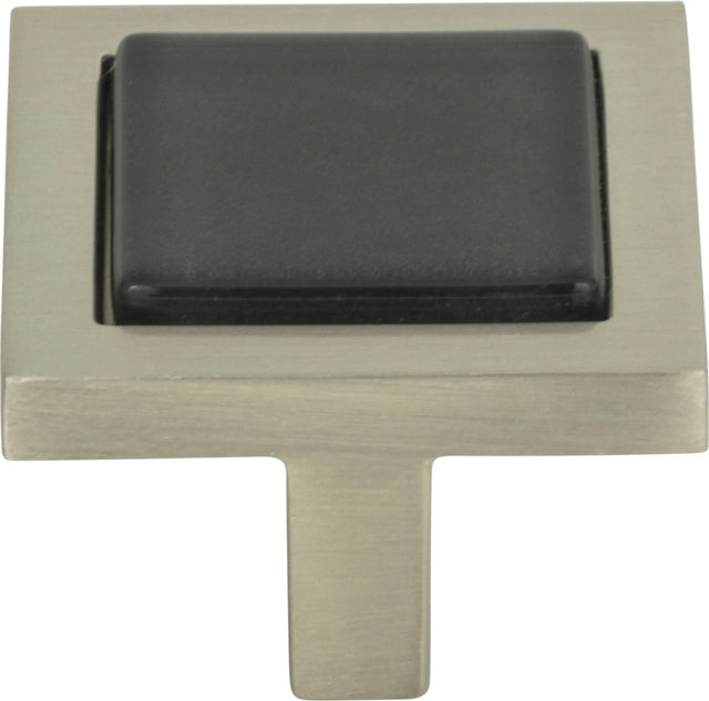 Spa Black Square Knob 1 3/8''
