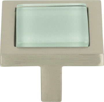 Spa Green Square Knob 1 3/8''