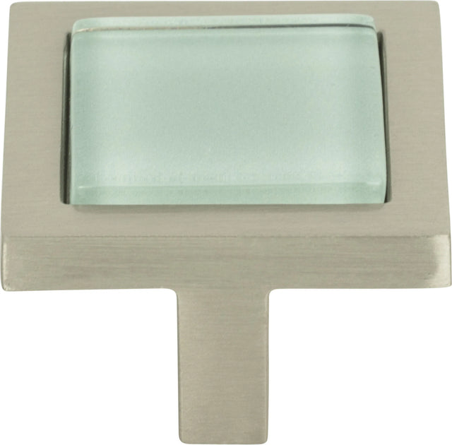 Spa Green Square Knob 1 3/8''