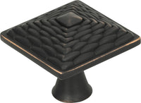 Mandalay Square Knob 1 1/4'' Venetian Bronze 237-VB
