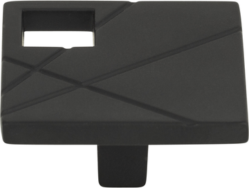 Modernist Left Square Knob 1 1/2'' Matte Black 251L-BL