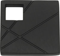 Modernist Left Square Knob 1 1/2'' Matte Black 251L-BL