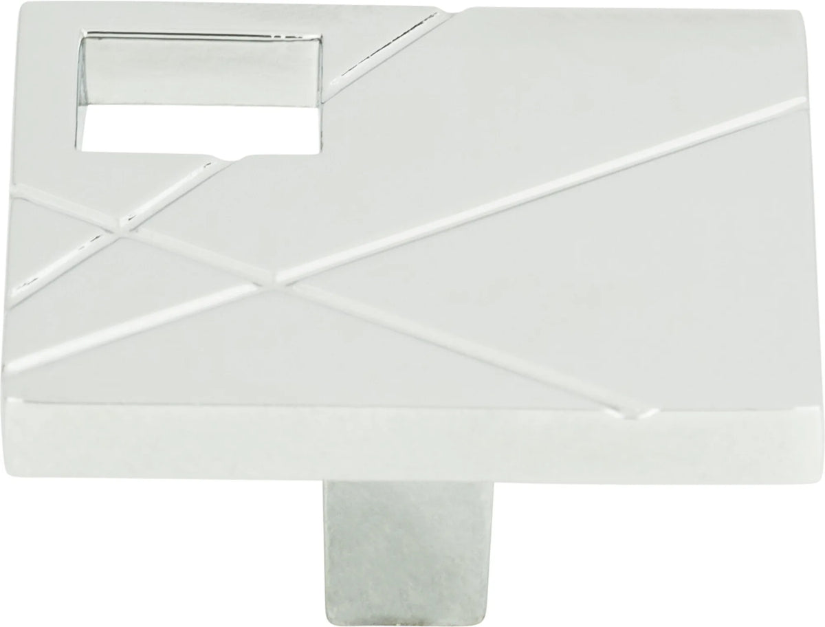 Modernist Left Square Knob 1 1/2'' Polished Chrome 251L-CH