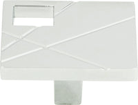 Modernist Left Square Knob 1 1/2'' Polished Chrome 251L-CH