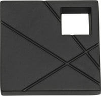 Modernist Right Square Knob 1 1/2'' Matte Black 251R-BL