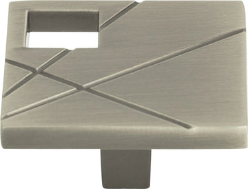 Modernist Right Square Knob 1 1/2'' Brushed Nickel 251R-BRN