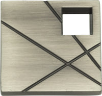 Modernist Right Square Knob 1 1/2'' Brushed Nickel 251R-BRN
