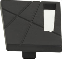 Modernist Left Knob 1 3/4'' Matte Black 252L-BL