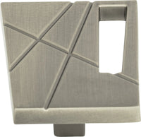 Modernist Left Knob 1 3/4'' Brushed Nickel 252L-BRN