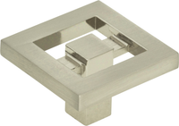 Nobu Square Knob 1 3/8'' Brushed Nickel 260-BRN