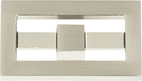 Nobu Rectangle Knob 1 3/4'' Brushed Nickel 261-BRN