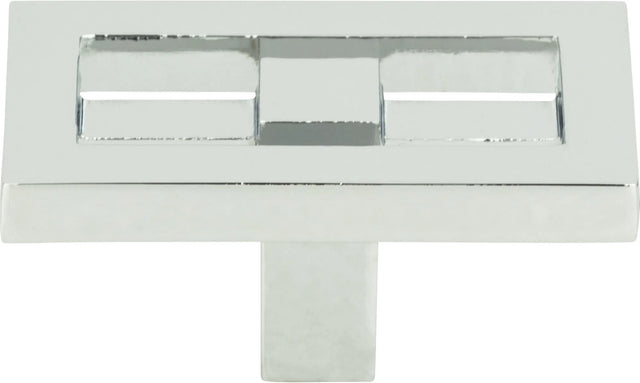 Nobu Rectangle Knob 1 3/4'' Polished Chrome 261-CH