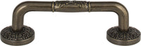 Hammered Medallion Pull 3'' cc Burnished Bronze 264-BB